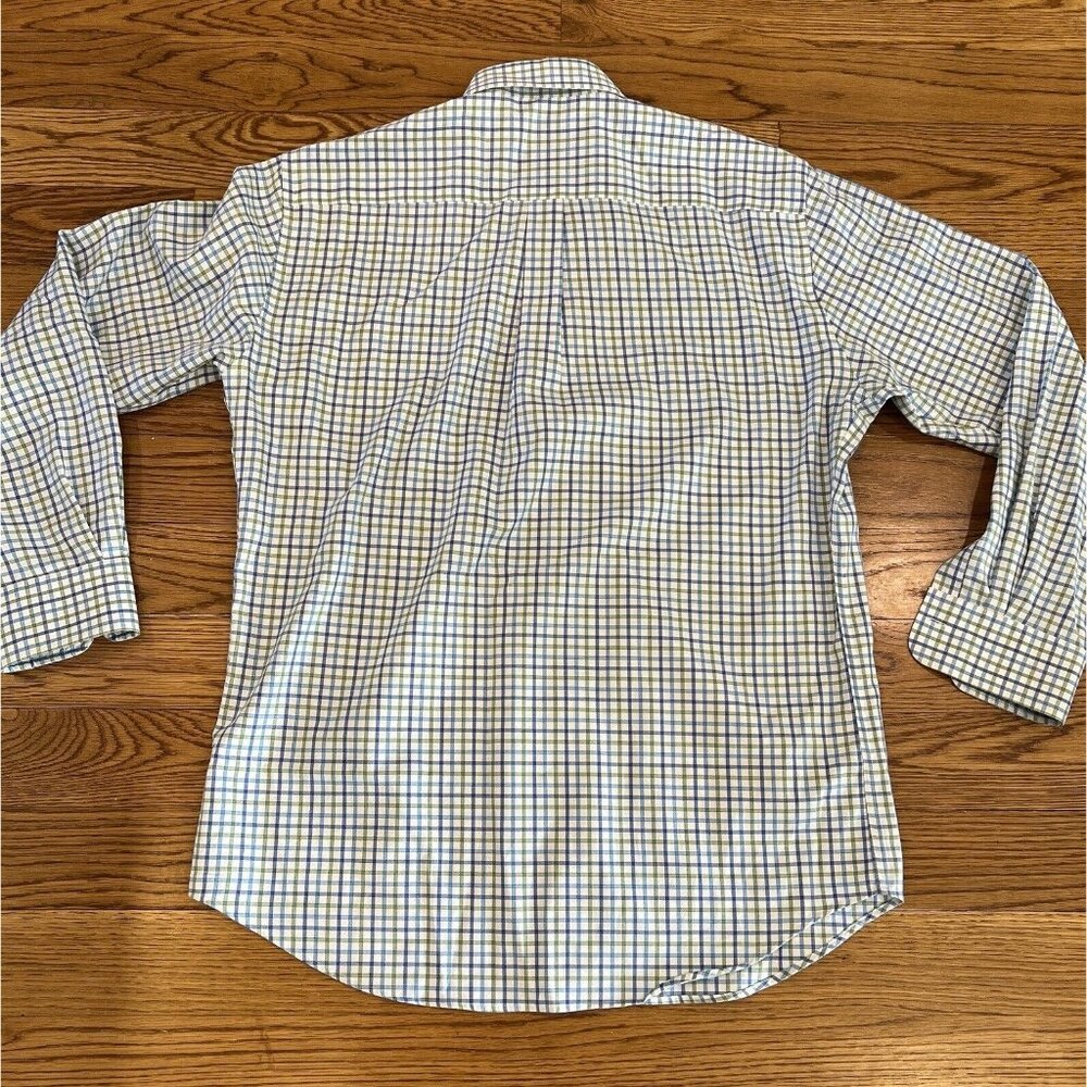 Peter Millar Mens Button Down Shirt Multicolor Plaid Long Sleeve Pocket Cotton L - Picture 13 of 16